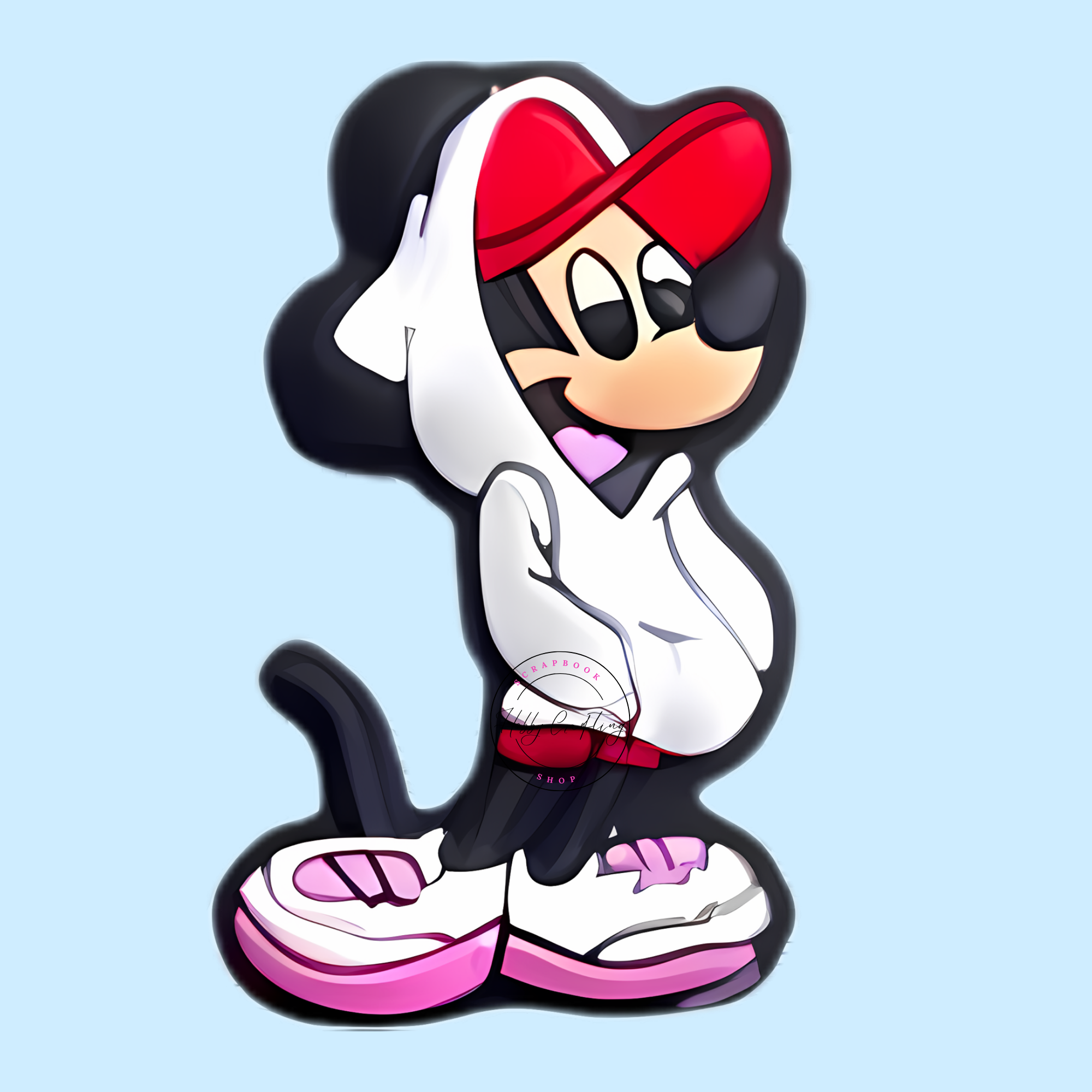 Mickey In Hoodie Silicone Focal Bead