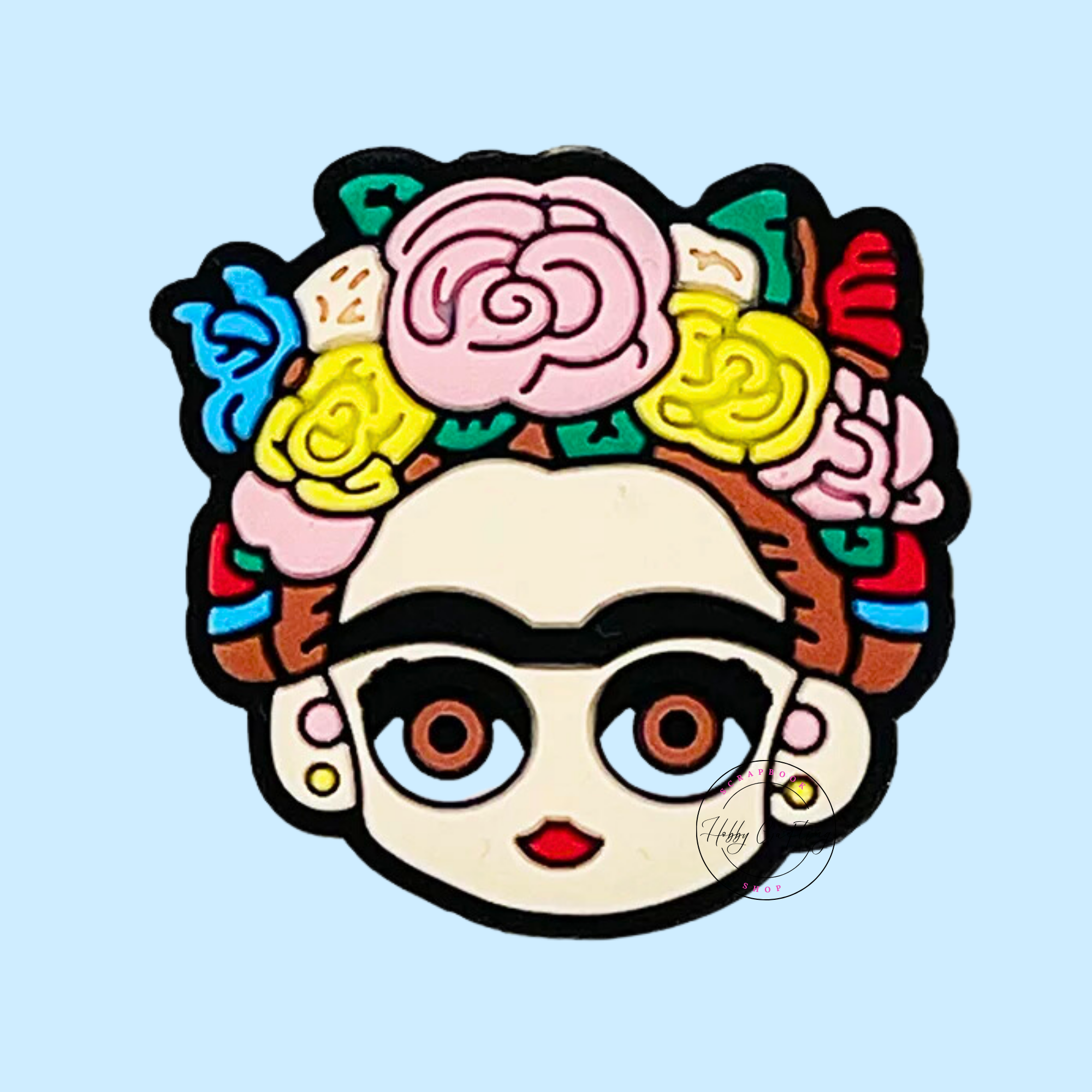 Frida Kahlo Silicone Focal Beads