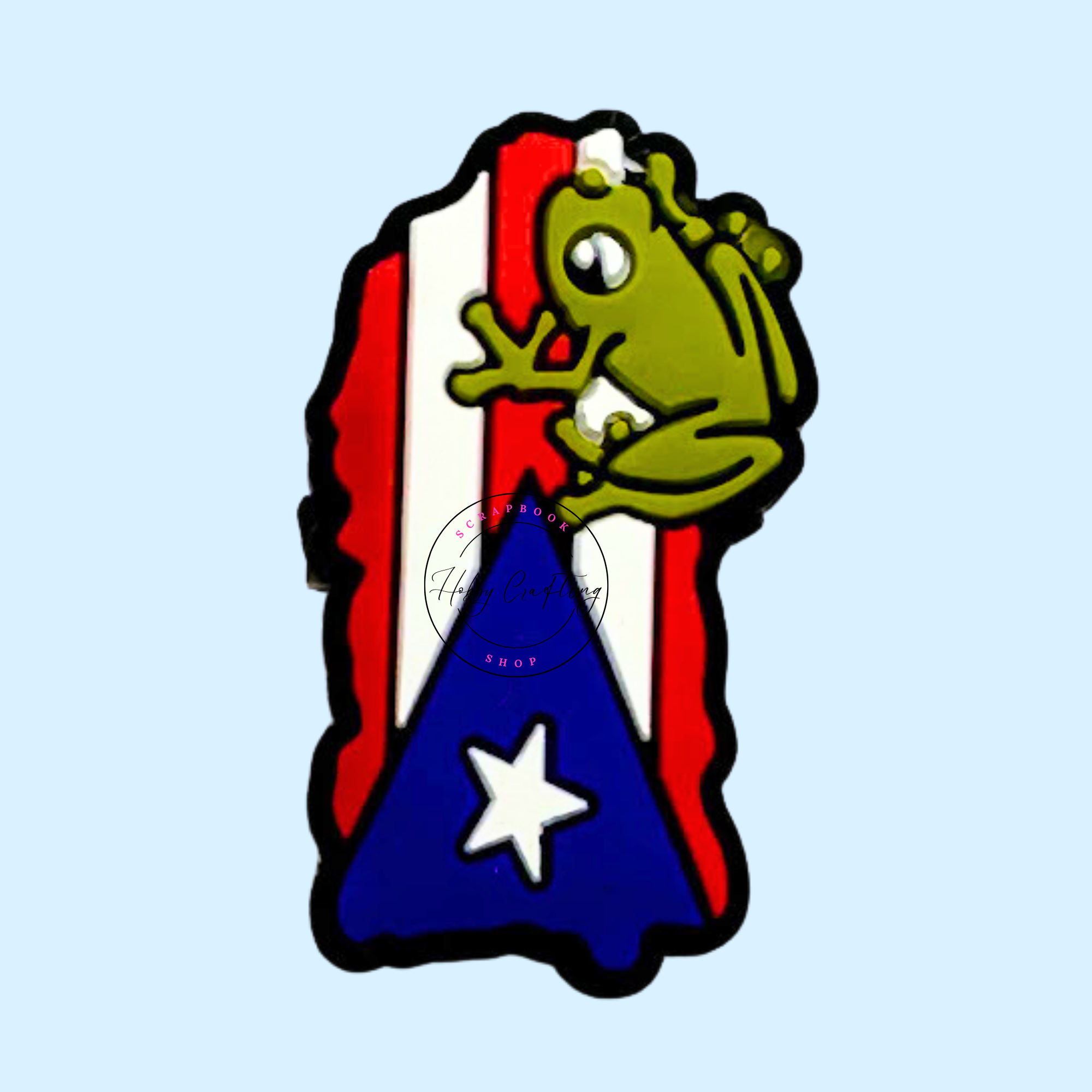 Bandera Puerto Rico Focal Bead