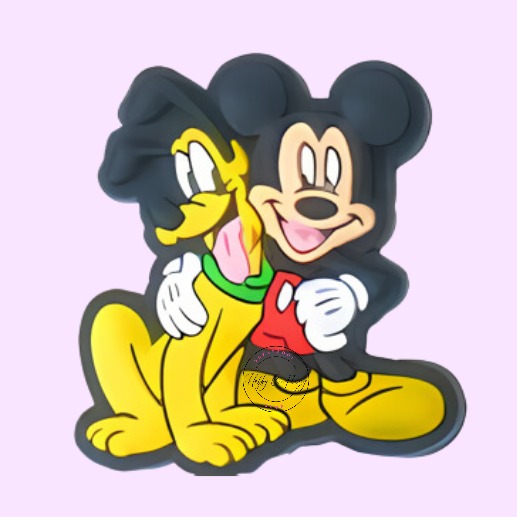 Silicone Focal Beads Mickey and Pluto Dog