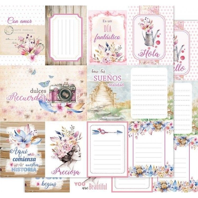 Scrapbook Paper - Hello Spring - Our Story 12