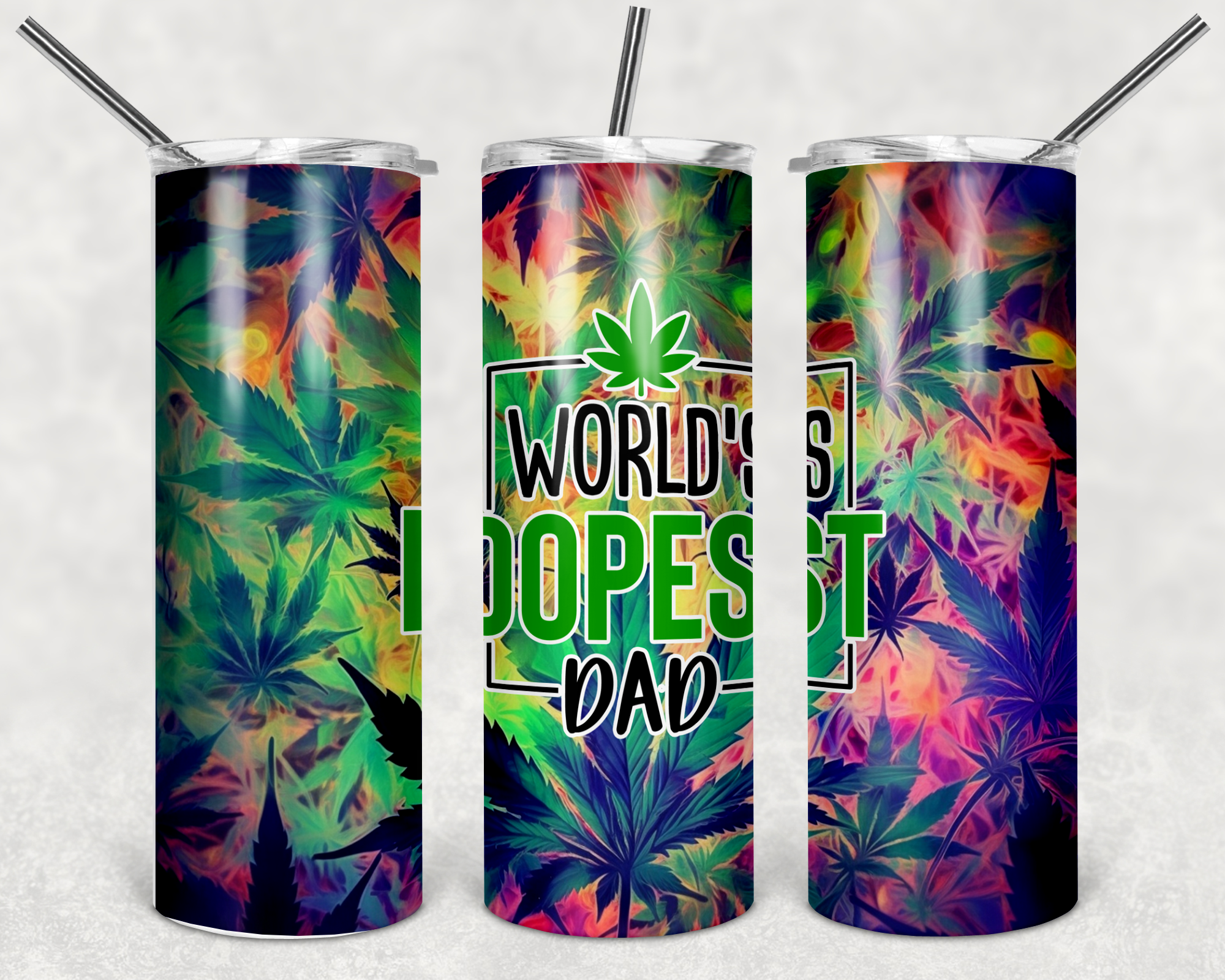 World's Dad 20oz Skinny Tumbler Personalized
