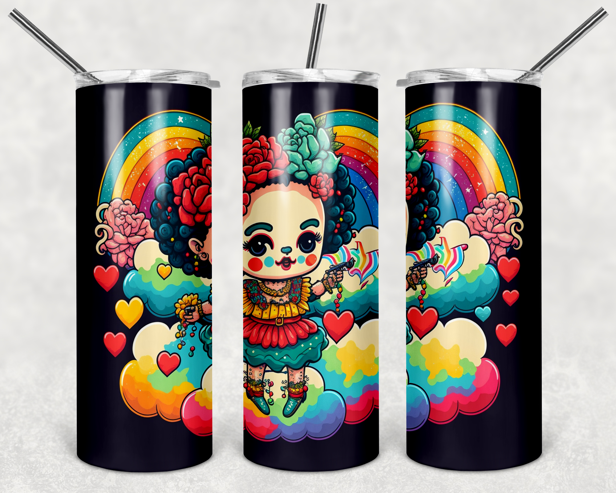 FRIDA Arco Color 20oz Skinny Tumbler Personalized