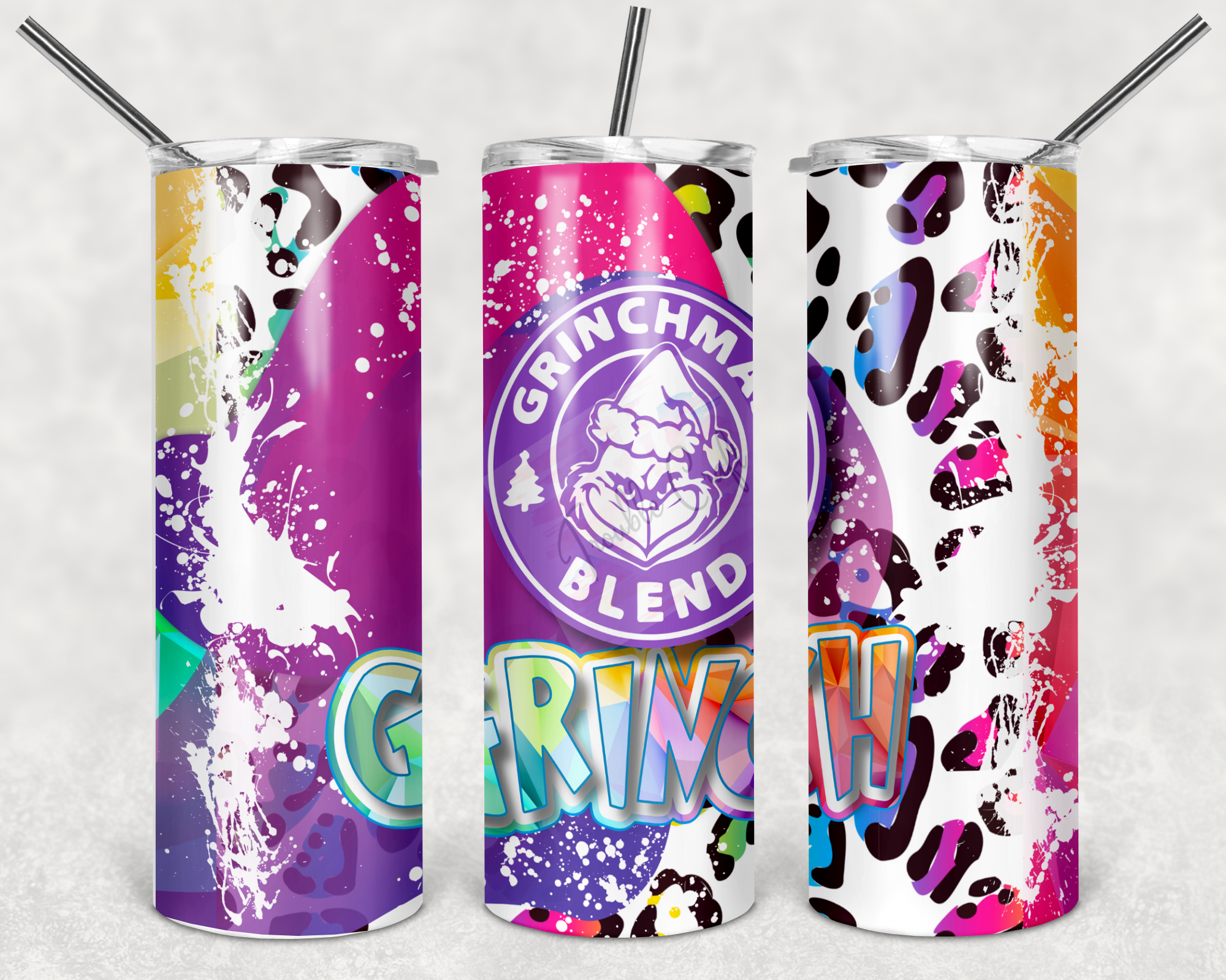Grinch Mode 20oz Skinny Tumbler Personalized
