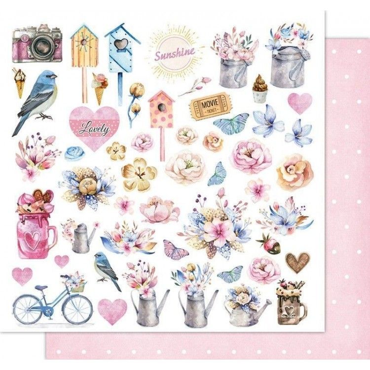 Scrapbook Paper - Hello Spring - Sunday
