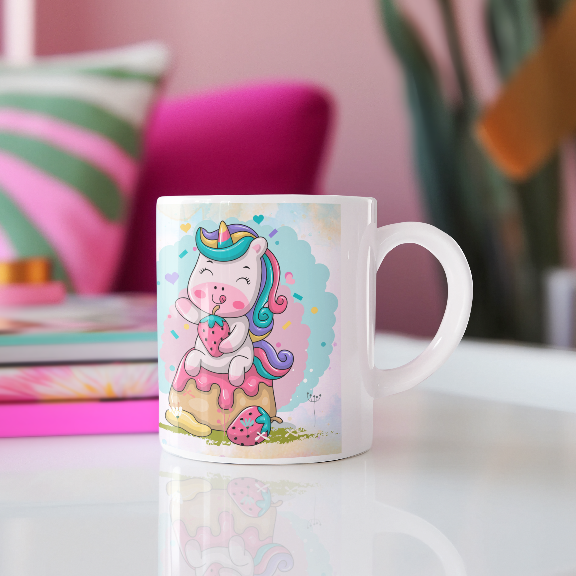 Personalized Coffee Mug 11 oz Unicornio