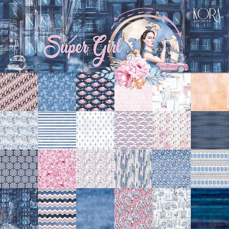 12 double-sided decorated papers from the
