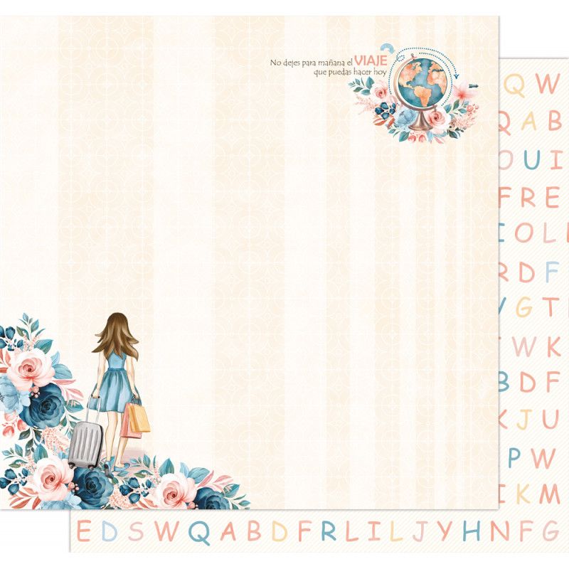 Scrapbook Paper Trotamundos - Vacaciones