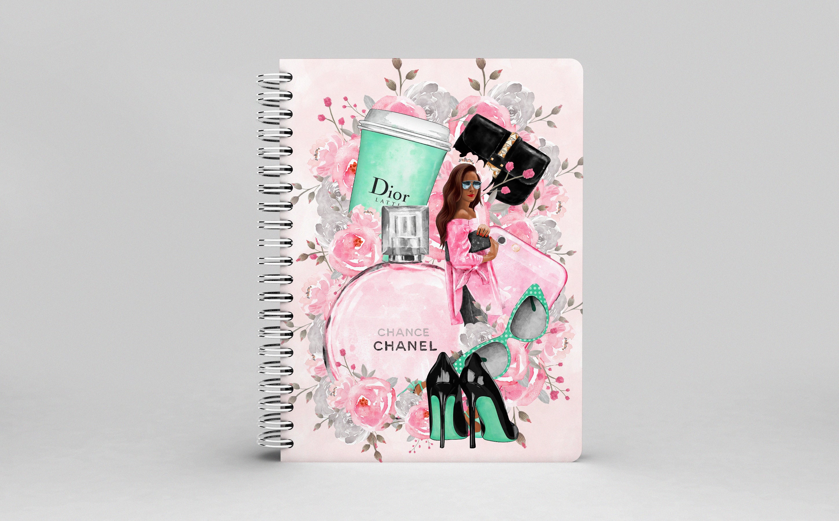 Notebook Cover Digital Planner City Dior Woman Fashion