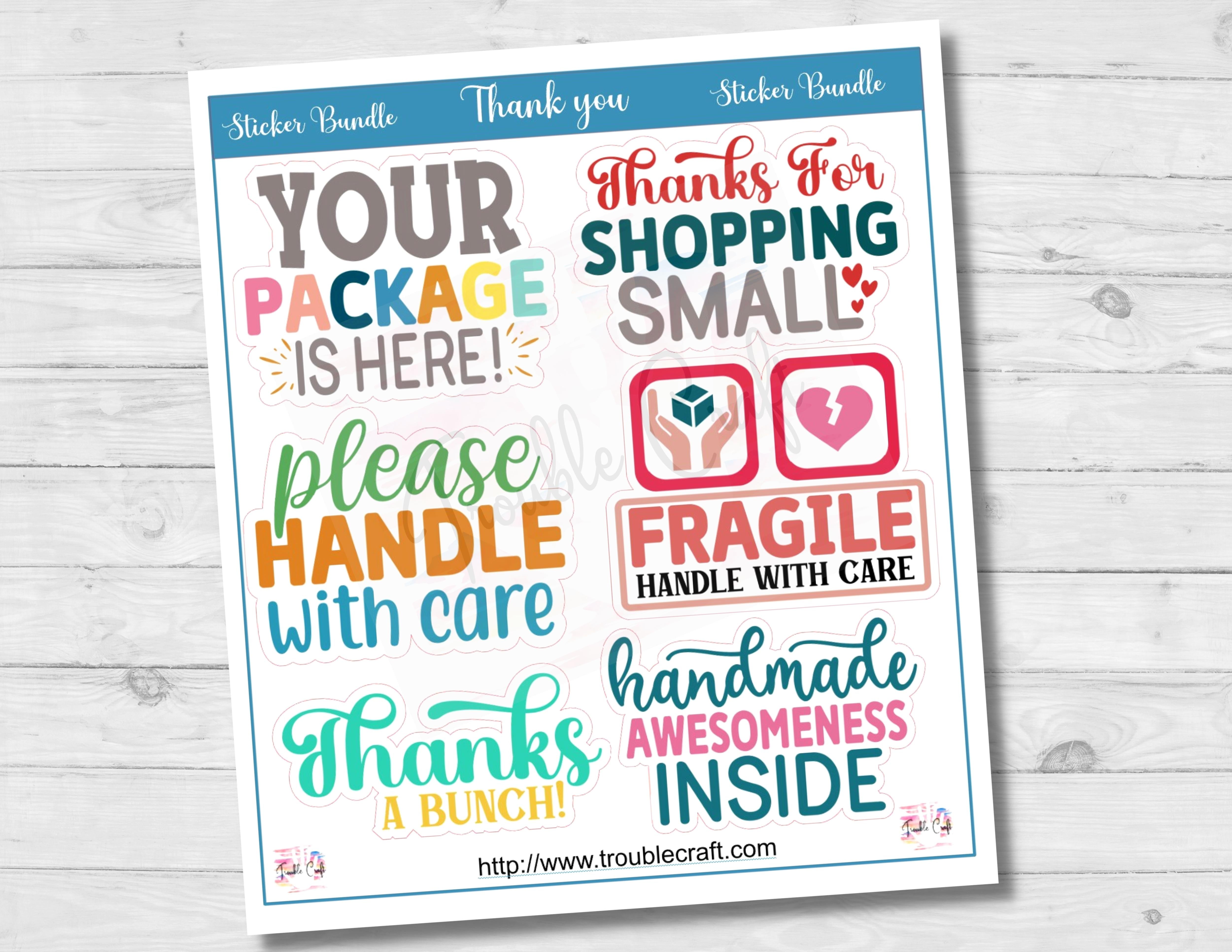 Thanks You | Your Package Stickers Bundle