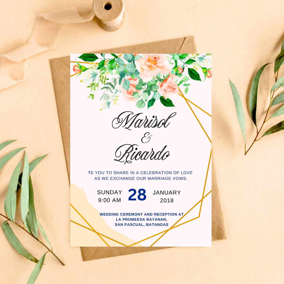 Personalized Elegant Wedding Invitation