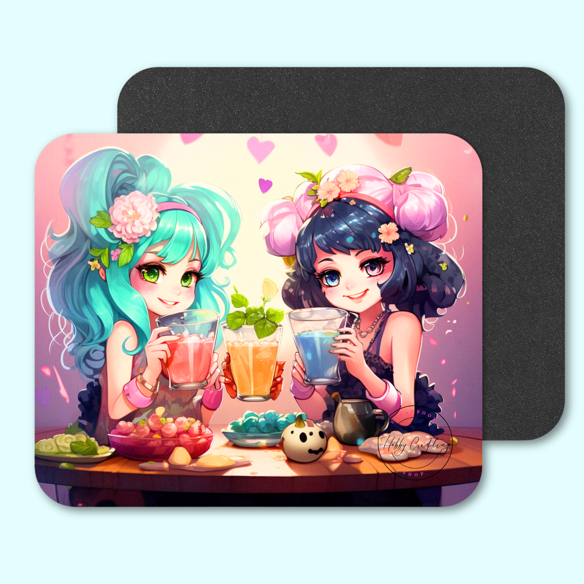Sublimated Mouse Pad Girl Happy
