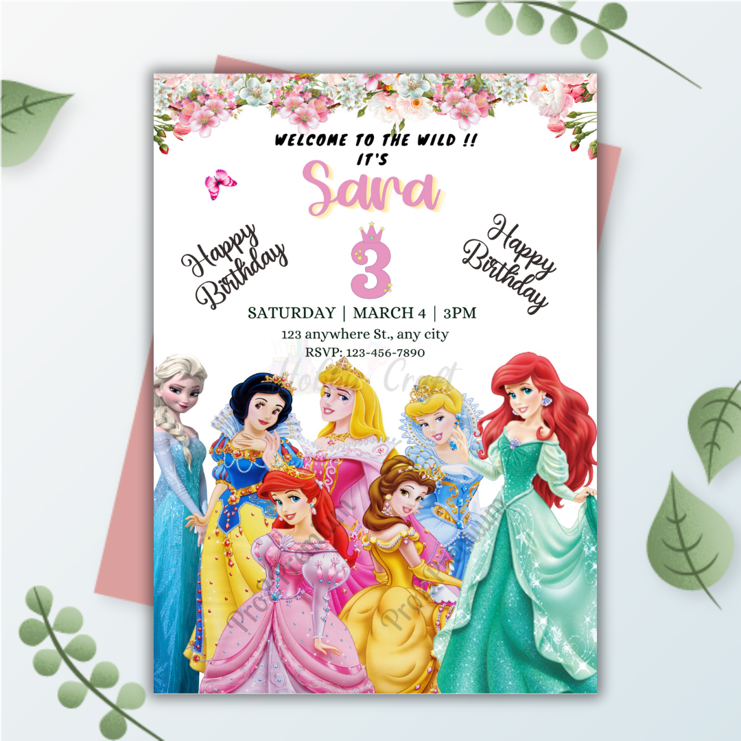 Princess Quinceañera Invitation | 15th Birthday Party Invite Template | Instant Download Printable