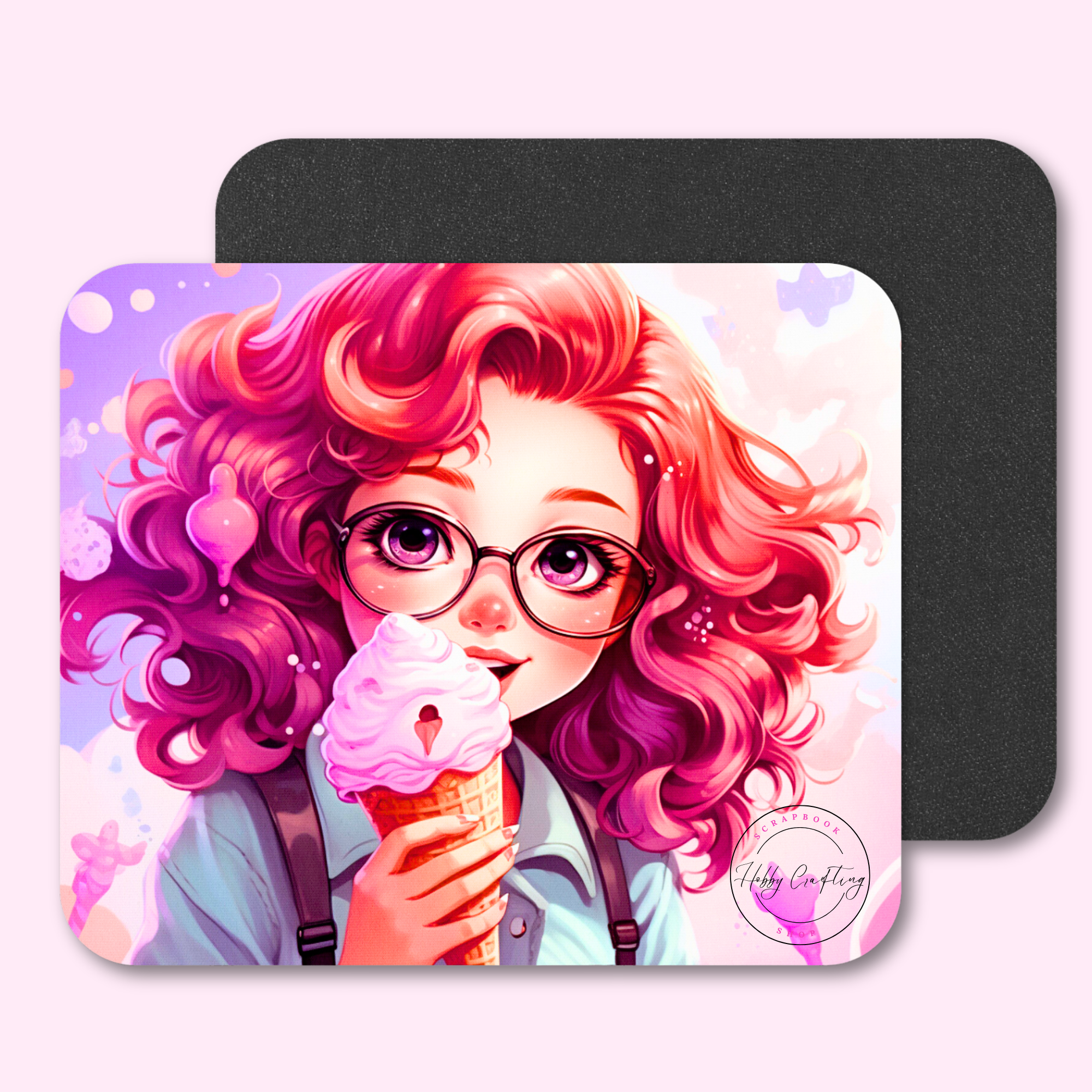 Sublimated Mouse Pad Girl Sweet